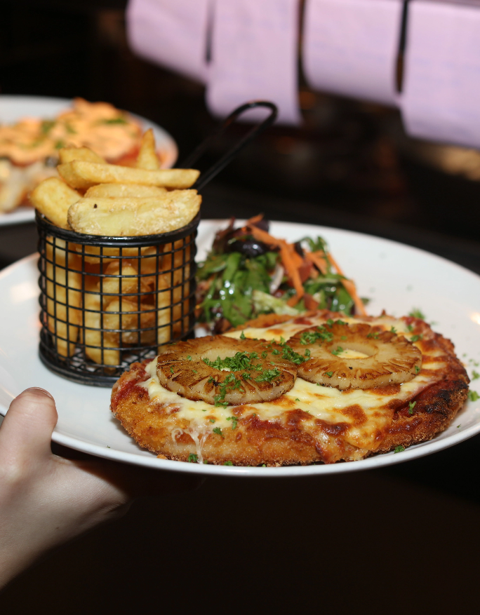 Chicken Parma with Fries